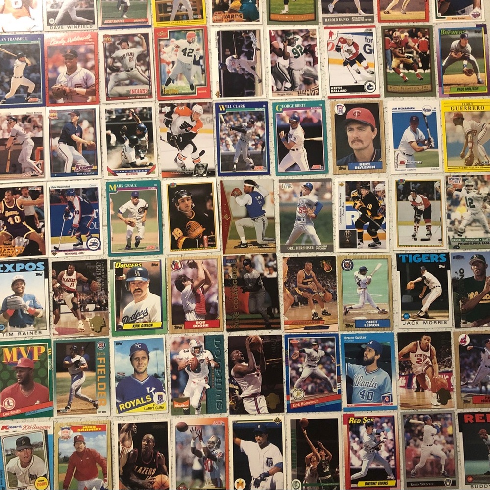 80 Sports Cards Joe Montana George Brett Jerry Rice John Elway Dave Winfield